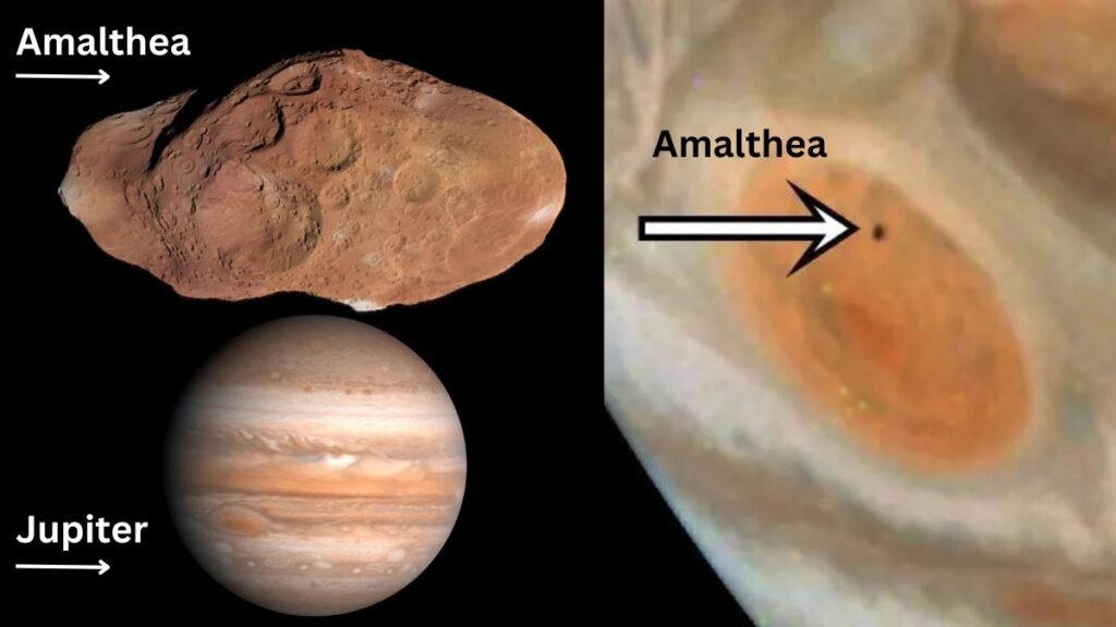 Jupiter’s tiny moon Amalthea spotted: NASA’s Juno captures reddest body as it transits Great Red Spot