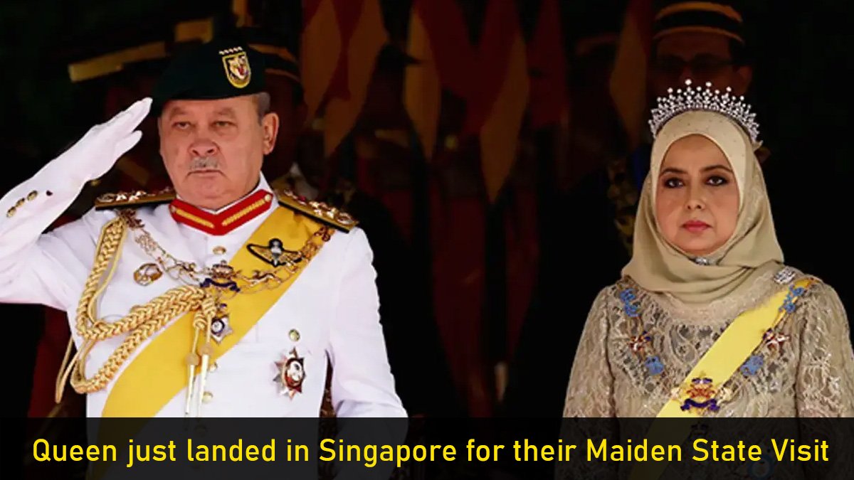 King and Queen just landed in Singapore for their Maiden State Visit