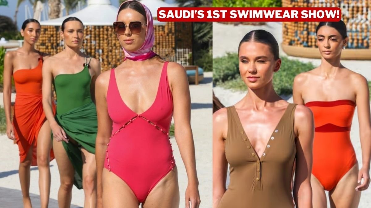 Saudi Arabia holds its historic first swimwear fashion show! A step towards softening austere image?