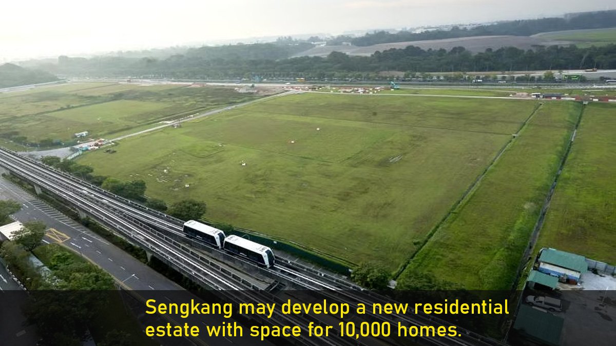 Sengkang may develop a new residential estate with space for 10,000 homes.