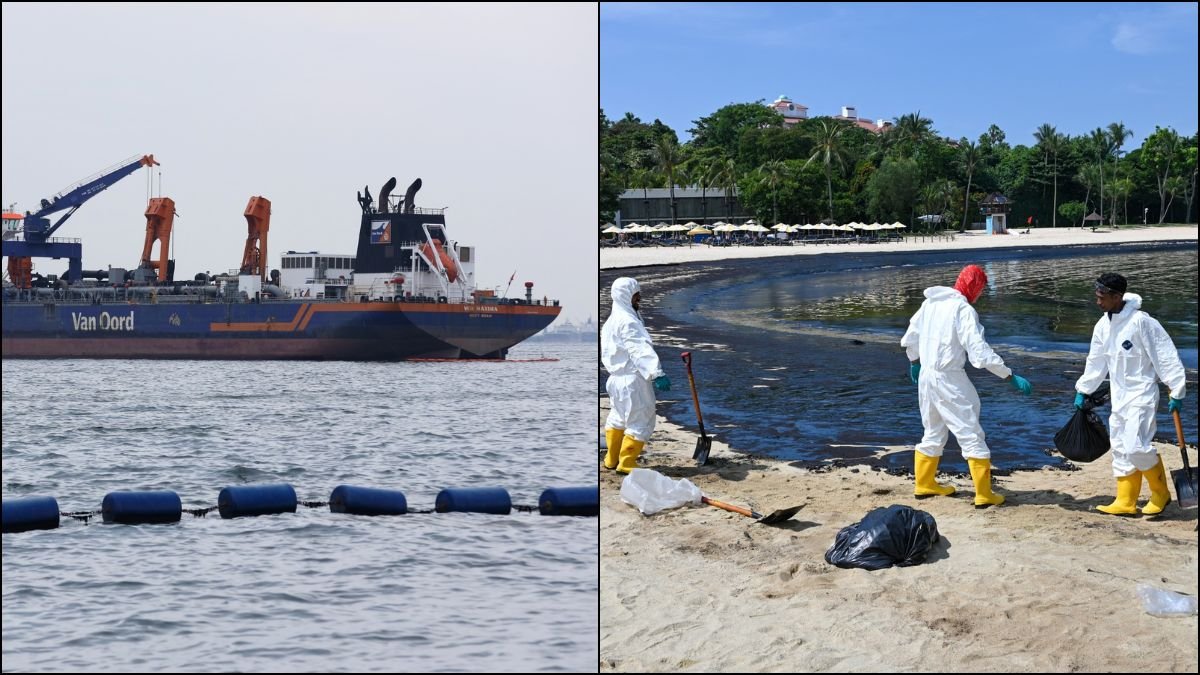 Singapore to Demand Compensation from Ship Owner Over Oil Spill Incident