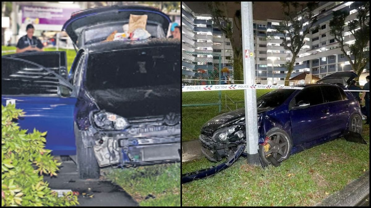 Man Flees Yishun Accident Scene; Police Found Drugs, Samurai Sword In Car