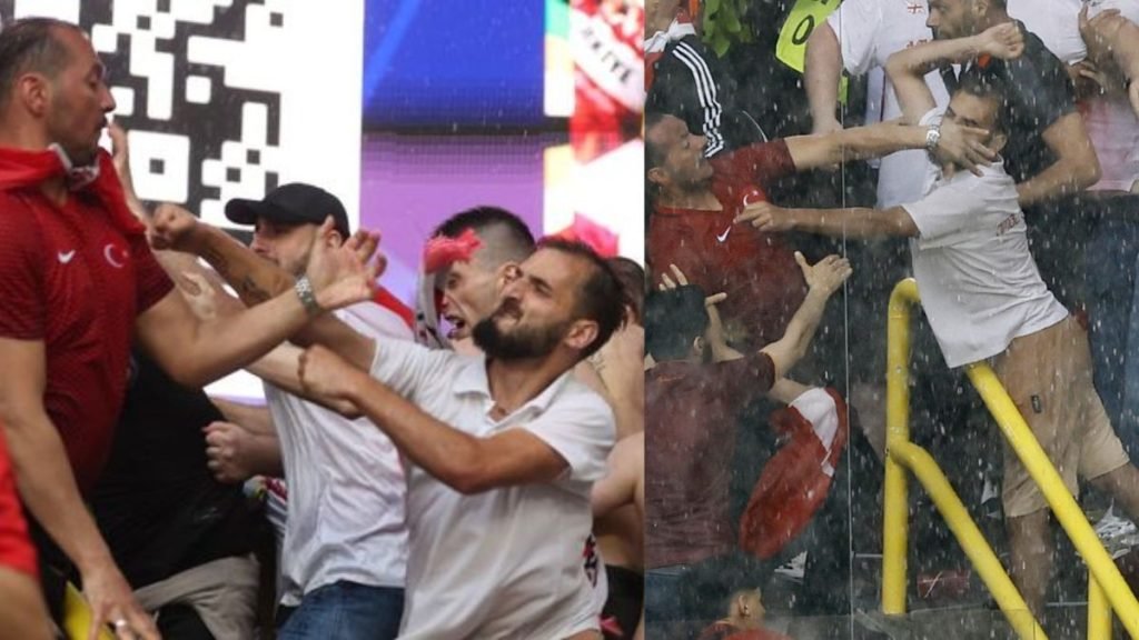 Euro 2024: Violent Fight Breaks Out Between Turkey and Georgia Fans Inside Stadium