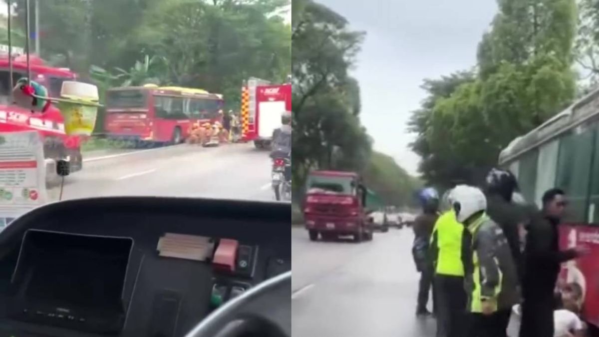 Motorcyclist Dies After Being Trapped Under Bus